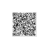 Aangepaste aangepaste Rubberstempel voor je QR-cod Rubberstempel (Afrduk)