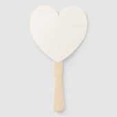 Aangepaste, aangepaste Sjabloon voor HEART WEDDING Handwaaier (Achterkant)