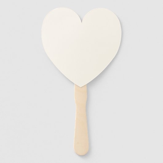 Aangepaste, aangepaste Sjabloon voor HEART WEDDING Handwaaier (Achterkant)