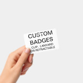 Aangepaste, aangepaste Sjabloon voor LANYARD BADGE (Handheld)