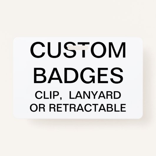 Aangepaste, aangepaste Sjabloon voor LANYARD BADGE (Voorkant)