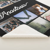 Aangepaste aangepaste Typografie en fotocollage Sherpa Deken (3/4)