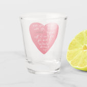 Aangepaste, aangepaste Valentijnse versie Shot Glas (Achterkant)