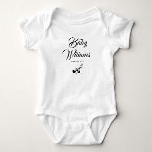 Aangepaste aankondiging Baby komt binnenkort Romper