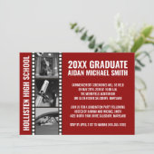 Aangepaste aankondigingen voor fotografie [rood] (Staand voorkant)