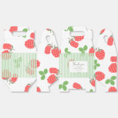 Aangepaste aardbei en strepen Groen RE Bedankdoosjes (Ongevouwen)