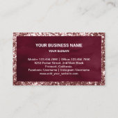 Aangepaste aardbeien Denktedergebak Chef Bakery Visitekaartje (Achterkant)