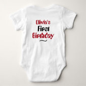 Aangepaste aardbeien grap Bes op de top (Achterkant)