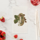 Aangepaste  aardbeien Retro Fruit Old School Servet (Insitu)