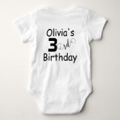 Aangepaste Aardbeien woordspeling Berry Big en dri Romper (Achterkant)