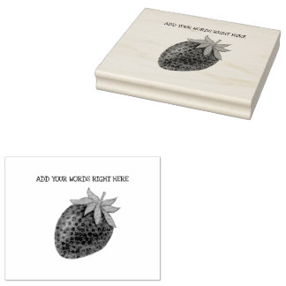 Aangepaste aardbeistempel 	rubberstempel