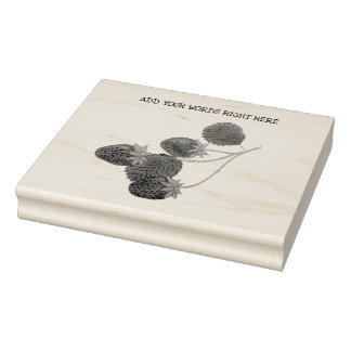 Aangepaste aardbeistempel 	rubberstempel