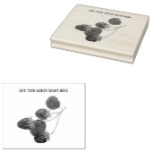 Aangepaste aardbeistempel 	rubberstempel (Gestempeld)