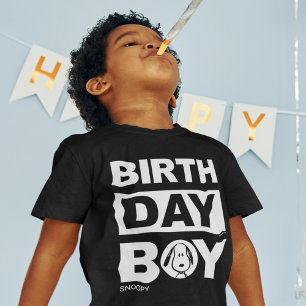 Aangepaste aardpinda's   Snoopy Birthday Boy T-shirt