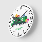 Aangepaste ABC Recycling vuilnis Ronde Klok (Hoek)