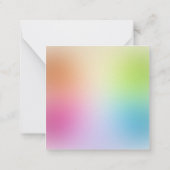 Aangepaste Abstract Kleurrijke Blank Sjabloon Eleg (Achterkant)