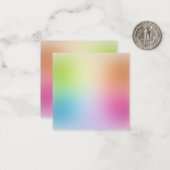 Aangepaste Abstract Kleurrijke Blank Sjabloon Eleg (Voorkant / Achterkant in situ)