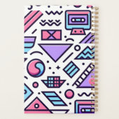 Aangepaste Abstracte 90's esthetische Casette Squi Planner (Achterkant)