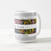 Aangepaste Abstracte bevestiging Koffiemok (Voorkant rechts)