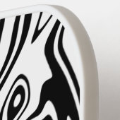 Aangepaste Abstracte golven voor Pickleball Paddle (Links Detail)