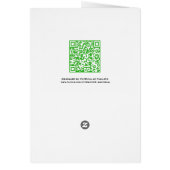 Aangepaste Abstracte gouden kerstboom met groen li (Achterkant)