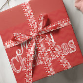 Aangepaste Abstracte kerstbomen Lint