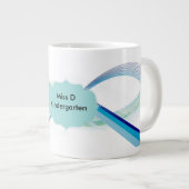 Aangepaste Abstracte koffie-Mok Extra Grote Beker (Voorkant rechts)