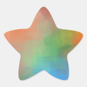 Aangepaste Abstracte Kunst Lege Moderne Elegante S Ster Sticker