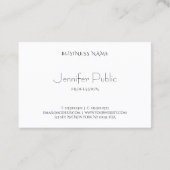 Aangepaste Abstracte kunstregenboogkleuren Moderne Visitekaartje (Achterkant)