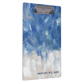 Aangepaste Abstracte oceaanacrylpenseelstreken Klembord (Rechts)