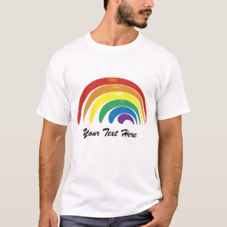 Aangepaste Abstracte regenboog-T - shirts