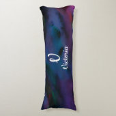 Aangepaste abstracte smokey zuivert de waterkleur lichaamskussen (Voorkant Verticaal)