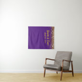 Aangepaste achtergrond bruiloft Foto Booth Paars & Wandkleed (In Situ (horizontaal))