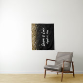 Aangepaste achtergrond Bruiloft Fotocabine Zwart e Wandkleed (In situ)