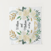 Aangepaste achtergrond bruiloft receptie foto boot wandkleed (Voorkant)