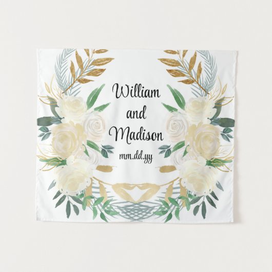 Aangepaste achtergrond bruiloft receptie foto boot wandkleed (Voorkant (horizontaal))