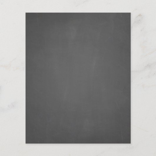 Aangepaste achtergrond sjabloon voor krijtbord flyer (Voorkant)