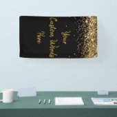 Aangepaste achtergrond verjaardagsfeestje foto zwa spandoek (Beurs)