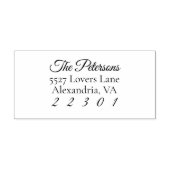 Aangepaste achternaam Retouradres Rubber Stempel (Afrduk)