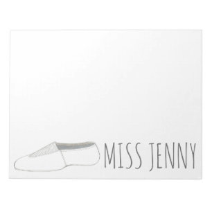 Aangepaste Acro Tumbling Dance Gym Coach Teacher Notitieblok