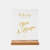 Aangepaste Acryl Sign-11 "x14" bruiloft of eveneme Bord (Voorkant)
