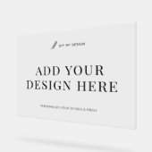 Aangepaste Acryl Teken Afdrukken 18x24" Horizontaa Bord (Hoek)