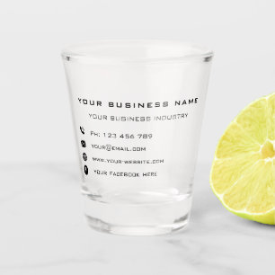 Aangepaste actie voor bedrijven met hot Glass Shot Glas