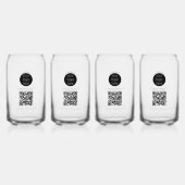 Aangepaste actie voor bedrijven met Logo Blikvorm Glas (Achterkant)