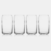 Aangepaste actie voor bedrijven met Logo Blikvorm Glas (Rechts)