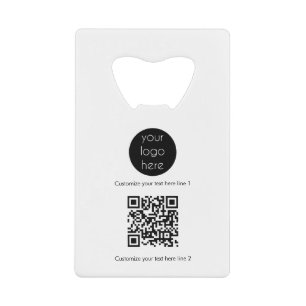 Aangepaste actie voor bedrijven met Logo Kredietkaart Flessenopener