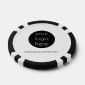 Aangepaste actie voor bedrijven met Logo Poker Chips (Enkel)
