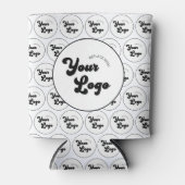 Aangepaste actie voor Logo bedrijfspatroon Blikjeskoeler (Voorkant)