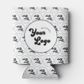 Aangepaste actie voor Logo bedrijfspatroon Blikjeskoeler (Achterkant)