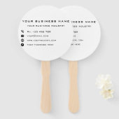 Aangepaste actie voor zakelijke handbediening - Fa Handwaaier (Voorkant en achterkant)